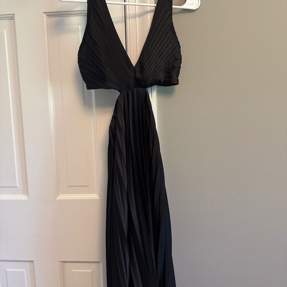 Abercrombie Black silk dress NWT